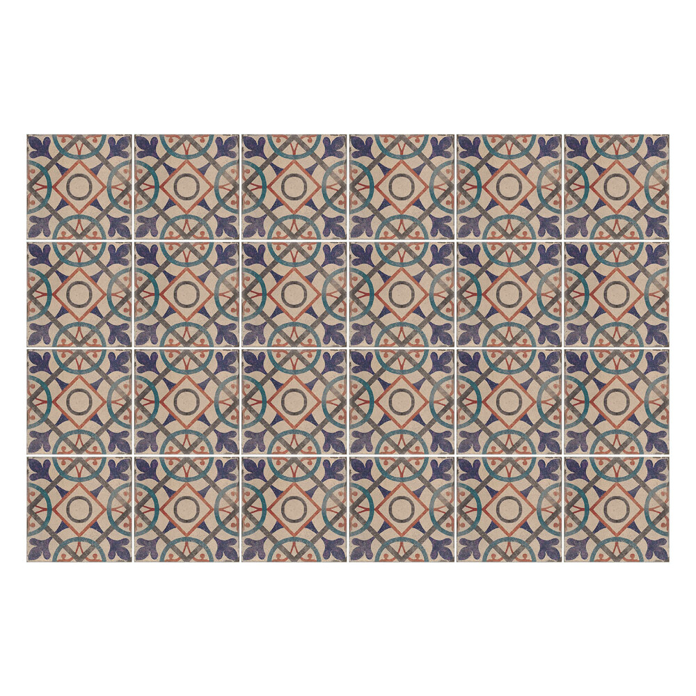 Naklejki na kafelki do kuchni Vintage retro płytki