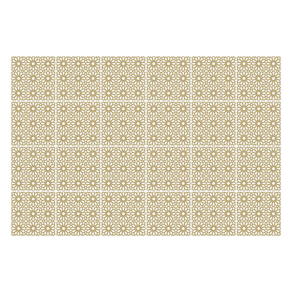 Naklejki samoprzylepne na kafelki Kwiatowy motyw w siatce