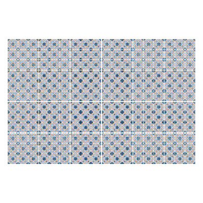 Naklejki na kafelki do kuchni Geometryczne motywy kwiatowe