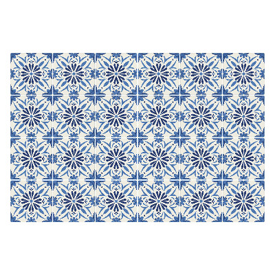 Naklejki na kafelki do kuchni Kwiatowy motyw w kratkę