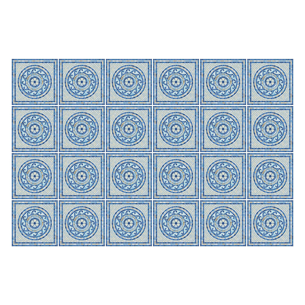 Naklejki na kafelki do kuchni Geometryczne kręgi w siatce