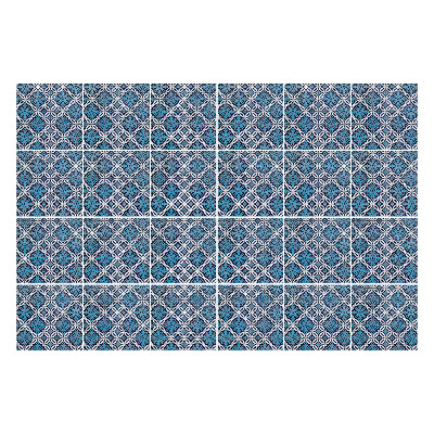 Okleina na płytki Geometryczne kształty w siatce