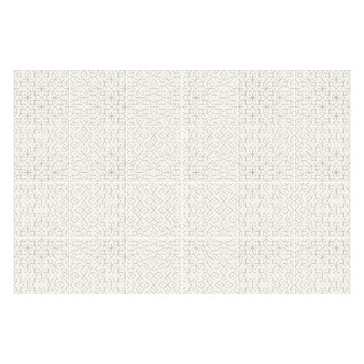 Naklejki samoprzylepne na kafelki Delikatne kwiatowe koła