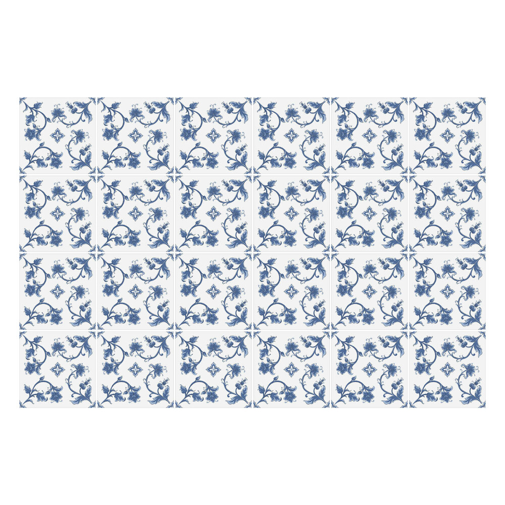 Okleina na płytki Drobne kwiaty i liście