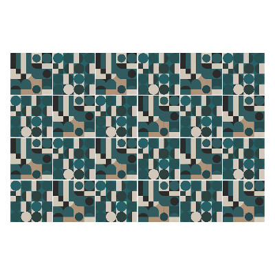 Naklejki na kafelki do kuchni Bauhausowe wzornictwo