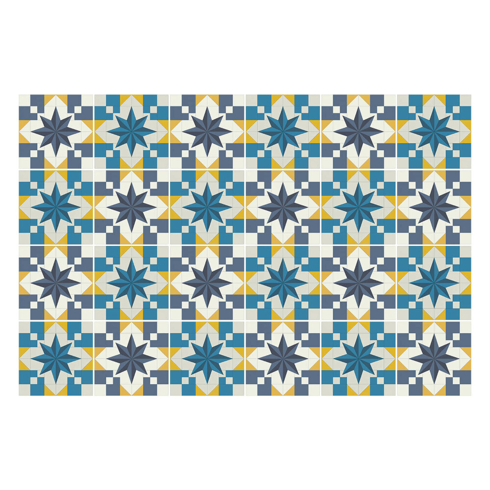 Okleina na płytki Geometria z gwiazdami