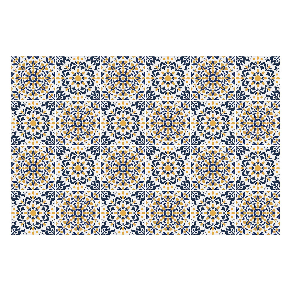 Okleina na płytki Kwiatowe mandale w siatce