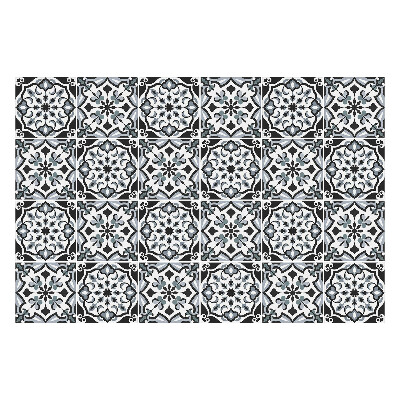 Okleina na płytki Kwiatowe ornamenty w okręgach