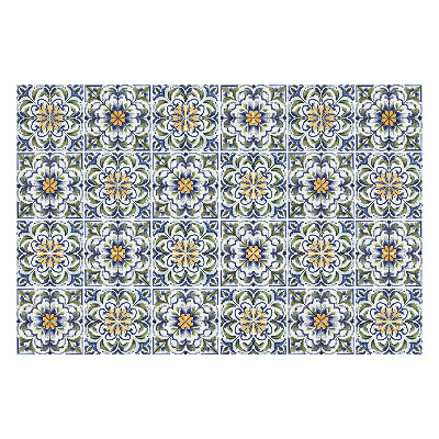 Okleina na płytki Kwiatowe ornamenty w siatce