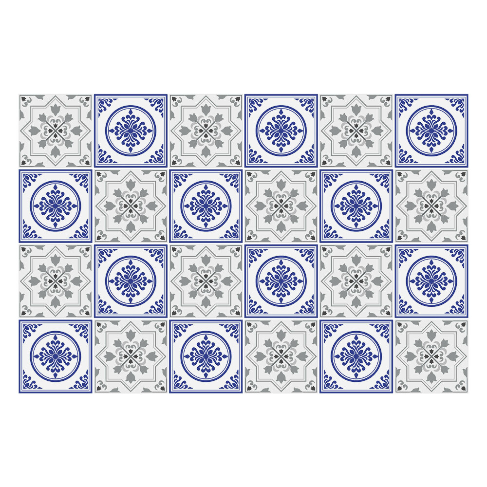 Naklejki na kafelki do kuchni Klasyczne kafle z ornamentami