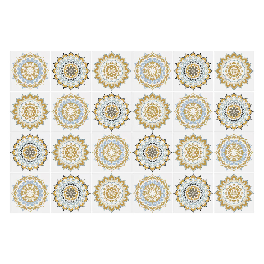 Okleina na płytki Kwiatowe różne mandale