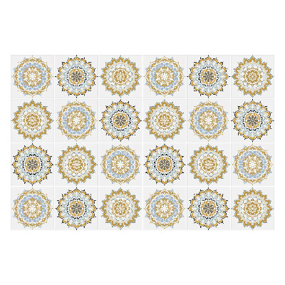 Okleina na płytki Kwiatowe różne mandale