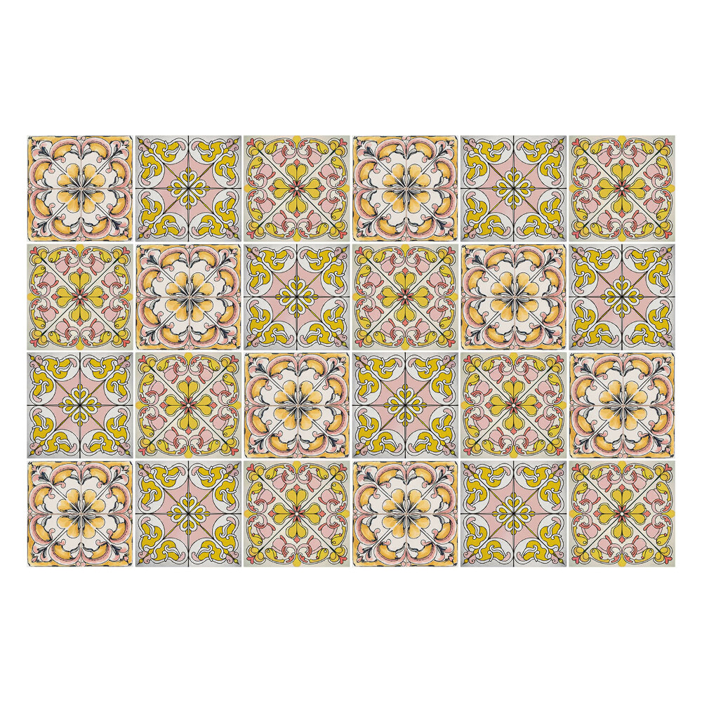 Naklejki samoprzylepne na kafelki Pastelowa antyczna mozaika