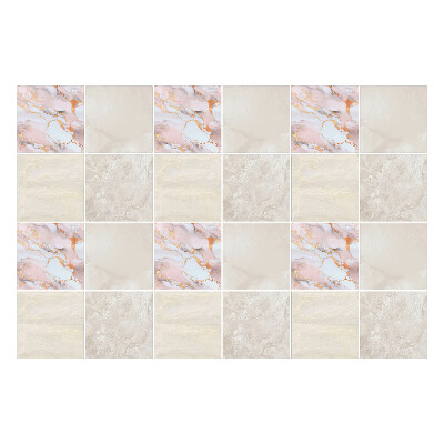 Naklejki na kafelki do kuchni Eleganckie płytki marmurowe