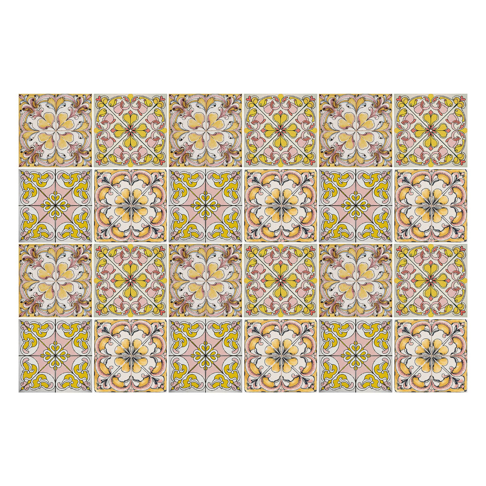 Okleina na płytki Antyczne pastelowe kafle