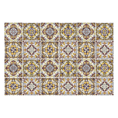 Naklejki na kafelki do kuchni Kwiatowe motywy w układzie