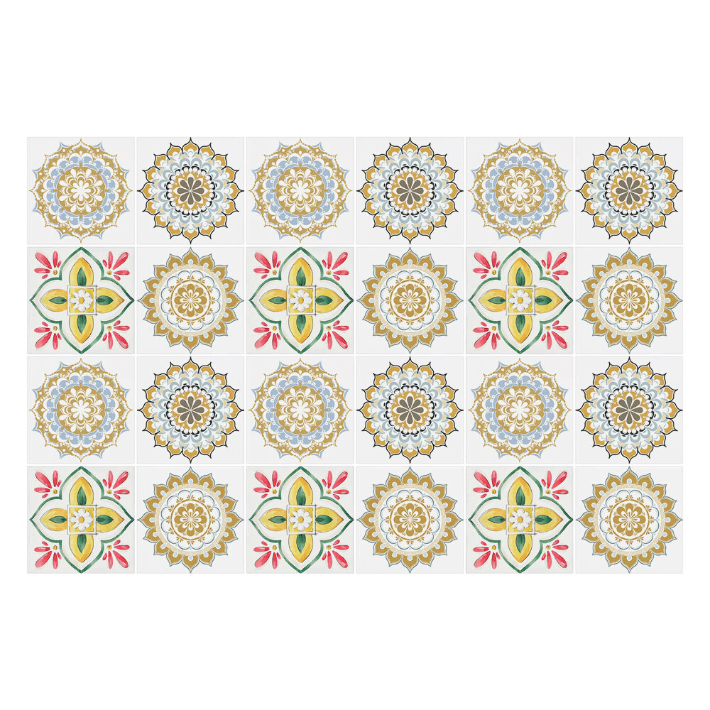 Okleina na płytki Kwiatowe mandale i ornamenty