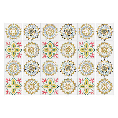 Okleina na płytki Kwiatowe mandale i ornamenty