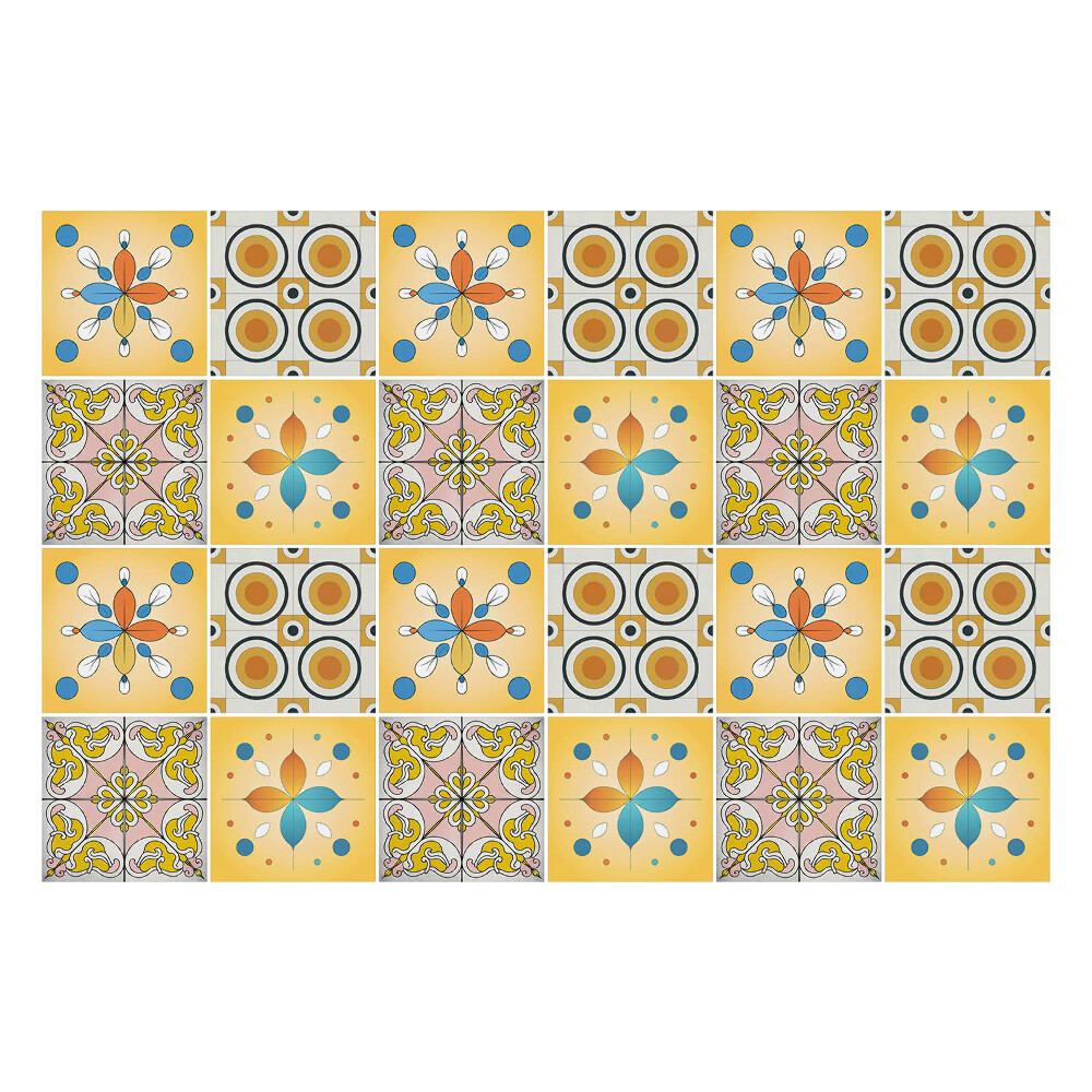 Naklejki samoprzylepne na kafelki Kolorowe kafle