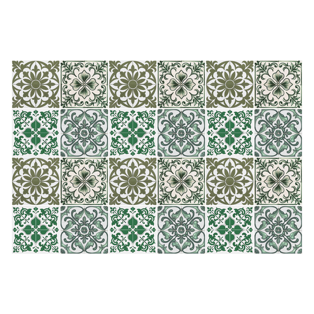 Naklejki samoprzylepne na kafelki Motywy roślinne i geometryczne