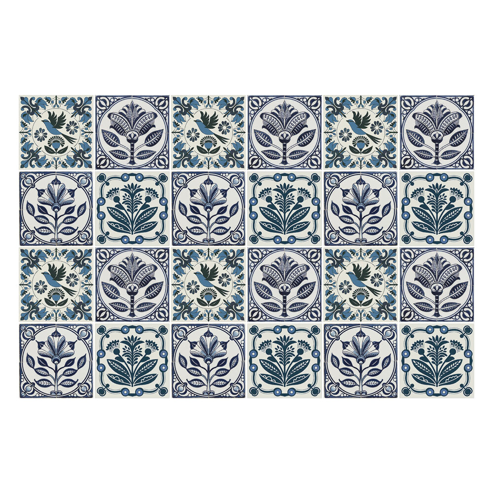 Naklejki na kafelki do kuchni Rośliny i ptaki