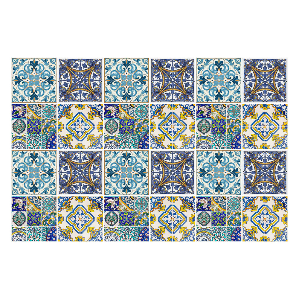 Okleina na płytki Retro kompozycja kafli