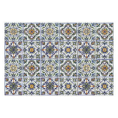 Naklejki samoprzylepne na kafelki Kwiatowe mozaiki w układzie