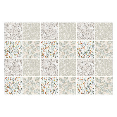 Naklejki na kafelki do kuchni Roślinne motywy liści