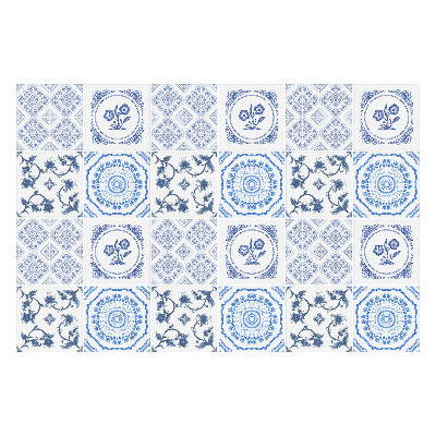 Naklejki samoprzylepne na kafelki Kwiatowe ornamenty w ramkach