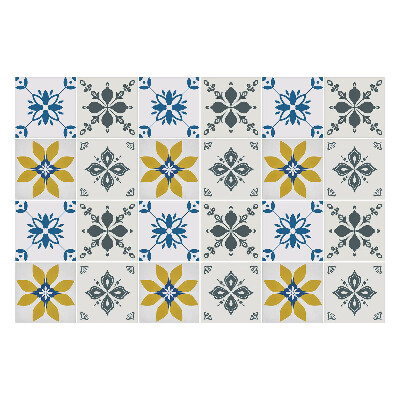 Naklejki samoprzylepne na kafelki Kwiatowe motywy