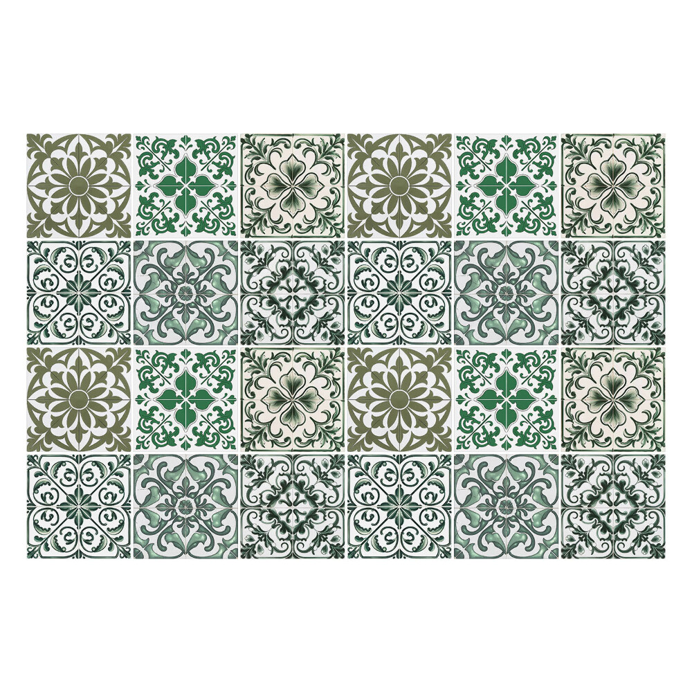 Naklejki na kafelki do kuchni Motywy florystyczne i geometryczne