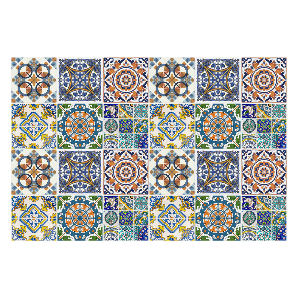 Naklejki na kafelki do kuchni Kalejdoskop geometryczny