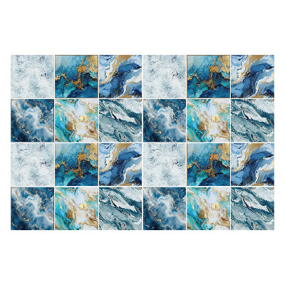 Naklejki na kafelki do kuchni Abstrakcyjne plamy błękitu