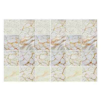 Naklejki na kafelki do kuchni Eleganckie marmurowe motywy