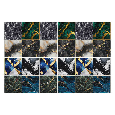 Naklejki na kafelki do kuchni Eleganckie marmurowe motywy