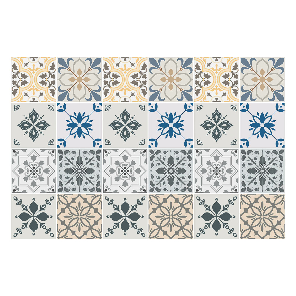 Okleina na płytki Kwiatowe motywy w mozaice