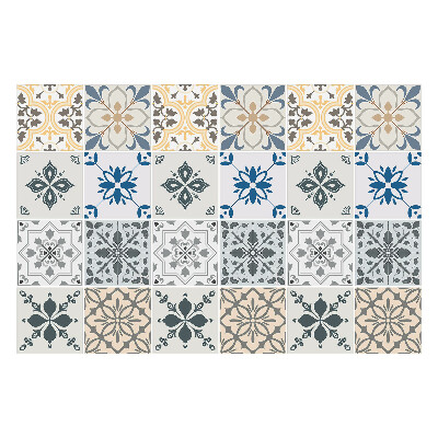 Okleina na płytki Kwiatowe motywy w mozaice