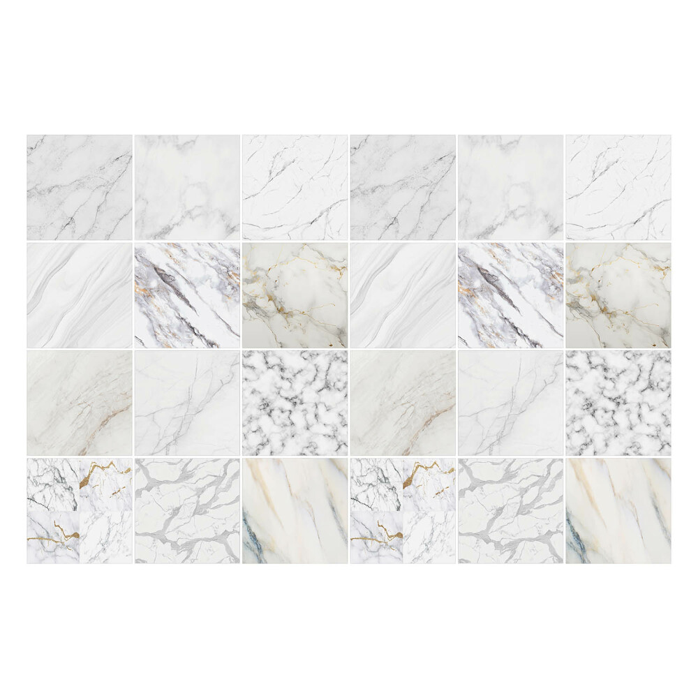 Naklejki na kafelki do kuchni Eleganckie marmurowe kamienie