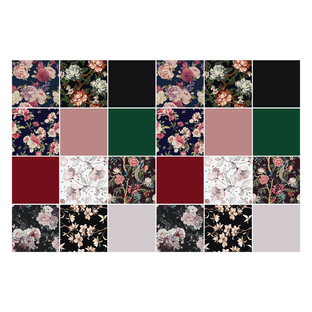 Naklejki na kafelki do kuchni Kwiatowe kompozycje