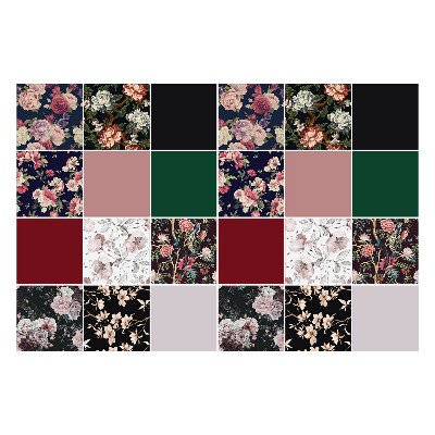 Naklejki na kafelki do kuchni Kwiatowe kompozycje