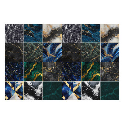 Naklejki samoprzylepne na kafelki Elegancka mozaika marmuru