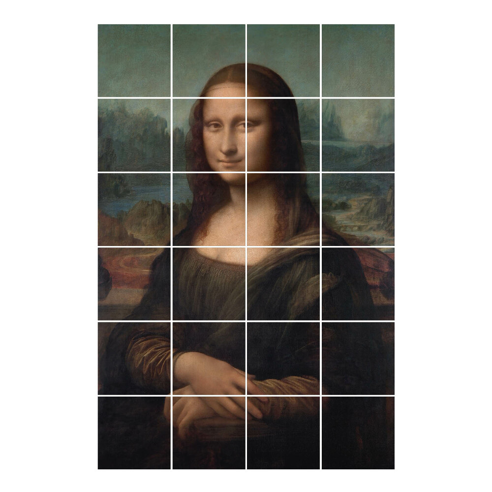 Naklejki na płytki Mona Lisa Leonarda da Vinvi