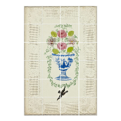 Naklejki na kafelki Wazon z kwiatami