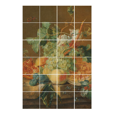 Naklejki na kafelki Martwa natura z owocami