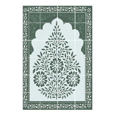 Samoprzylepne naklejki na płytki Kwiatowy motyw roślinny