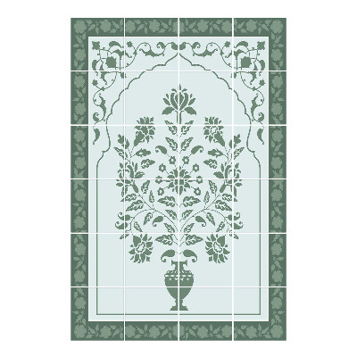 Naklejki na płytki Kwiatowy motyw w wazonie