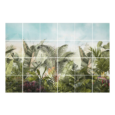 Naklejki na płytki Tropikalna dżungla