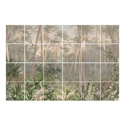 Naklejki na kafelki Tajemniczy las tropikalny