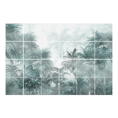 Naklejki na kafelki Tropikalny las mglisty