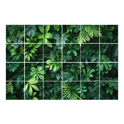 Naklejki na kafelki Tło bujnych liści